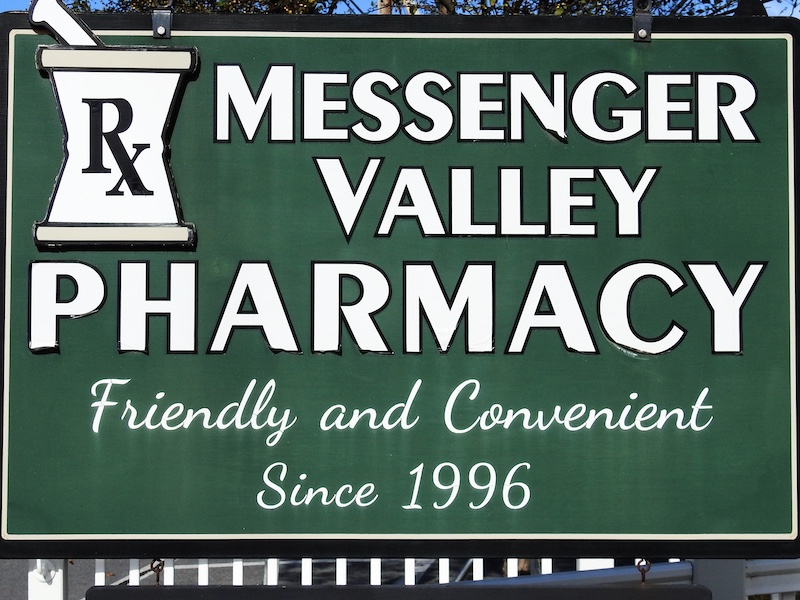 messenger valley pharmacy sign